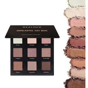 NWOB Realher Dreams So Big Eyeshadow Palette 9 Shimmer & Matte Daily Use